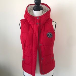 Super Cute Abercrombie & Fitch Hoodie Puffer Vest
